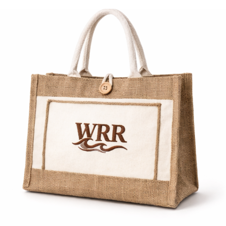 WRR Coastal Jute Tote - Natural Beige (Includes FREE Mini Tote) - Image 3