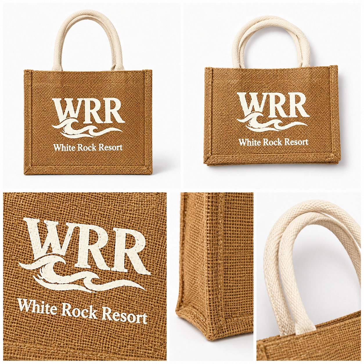 WRR Coastal Jute Tote - Natural Beige (Includes FREE Mini Tote) - Image 6
