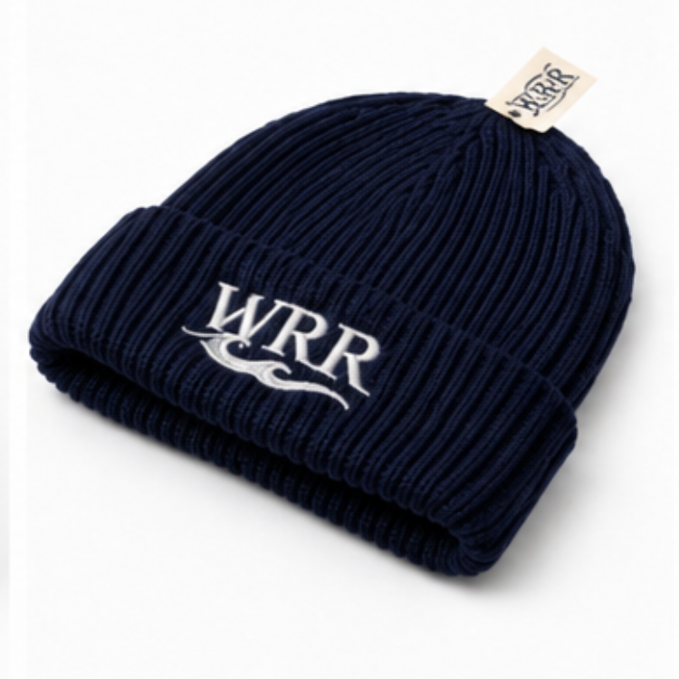 WRR Signature Knit Beanie – Navy - Image 6